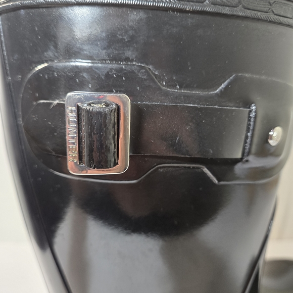 Hunter Black Rain Boots Size 9 - Picture 3 of 15